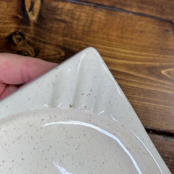 Vintage Mid Century Hyalyn Pottery Square Ashtray 7” SQ Pheasants In Flight USA - Picture 9 of 9